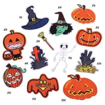 Halloween Pumpkin Embroidery Patches for T-shirt Iron on Skull Stripes Witch Appliques Clothes Stickers Ghost Clothing Badges
Halloween Pumpkin Embroidery Patches for T-shirt Iron on Skull Stripes Witch Appliques Clothes Stickers Ghost Clothing Badges