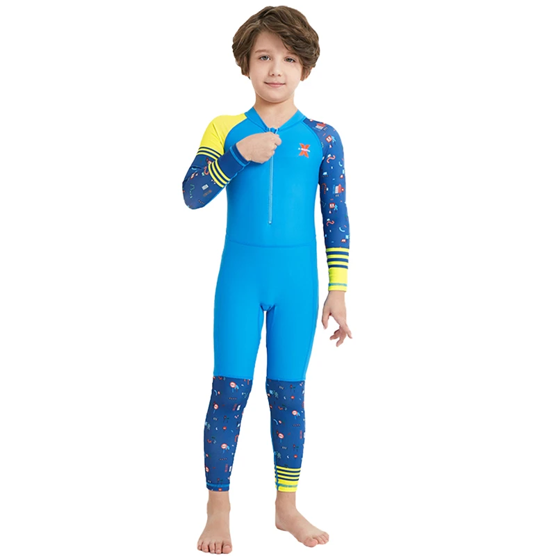 Fashion Boys One Piece Full Swimsuit Surfing Diving Suit Swimming Wear Summer Long Sleeve UV Sun Protection Cute Kids Clothes
Fashion Boys One Piece Full Swimsuit Surfing Diving Suit Swimming Wear Summer Long Sleeve UV Sun Protection Cute Kids Clothes