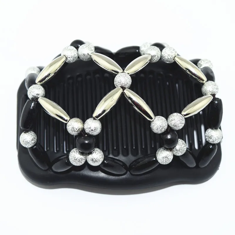 60PCS/LOT Black and silver pearl beads comb woman fashion jewlery hot sale elastic beaded magic hair comb clips
60PCS/LOT Black and silver pearl beads comb woman fashion jewlery hot sale elastic beaded magic hair comb clips