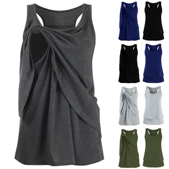 Spring Fashion Casual Nursing Wrap Double Layer O neck Collar Sleeveless nursing top breastfeeding clothing for pregnant women
Spring Fashion Casual Nursing Wrap Double Layer O neck Collar Sleeveless nursing top breastfeeding clothing for pregnant women