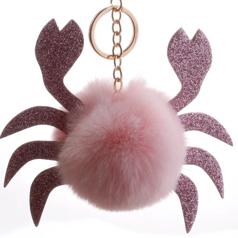 Cute Faux Rabbit Fur Pom Pom Key Chain Crab Car Keyrings Cover Plush Key Holder Women Handbag Charm Fashion Jewelry Pendant Gift
Cute Faux Rabbit Fur Pom Pom Key Chain Crab Car Keyrings Cover Plush Key Holder Women Handbag Charm Fashion Jewelry Pendant Gift