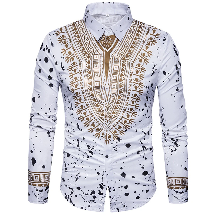 2019 African Dresses for Man Shirt Long Sleeve Autumn Winter Print Bazin Traditional Africa Clothes Fashions Maxi Men's Shirt
2019 African Dresses for Man Shirt Long Sleeve Autumn Winter Print Bazin Traditional Africa Clothes Fashions Maxi Men's Shirt