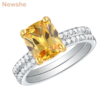 Newshe 2.7Ct Yellow Cushion Cut Solid 925 Sterling Silver Wedding Rings For Women Engagement Ring Bridal Set
Newshe 2.7Ct Yellow Cushion Cut Solid 925 Sterling Silver Wedding Rings For Women Engagement Ring Bridal Set
