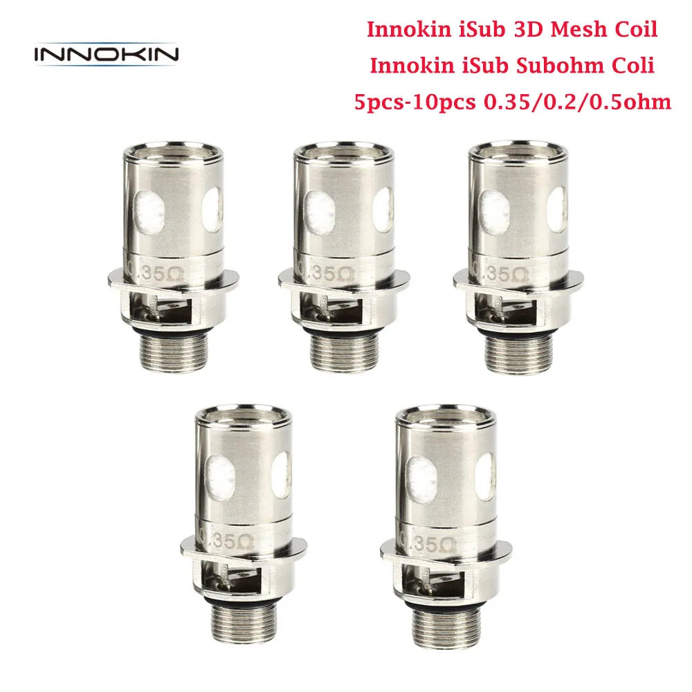 5Pcs/10Pcs Original Innokin iSub 3D Mesh Coil iSub Subohm 0.35ohm 0.2ohm 0.5ohm For Innokin iSub Tank E Cigarette Accessories
5Pcs/10Pcs Original Innokin iSub 3D Mesh Coil iSub Subohm 0.35ohm 0.2ohm 0.5ohm For Innokin iSub Tank E Cigarette Accessories
