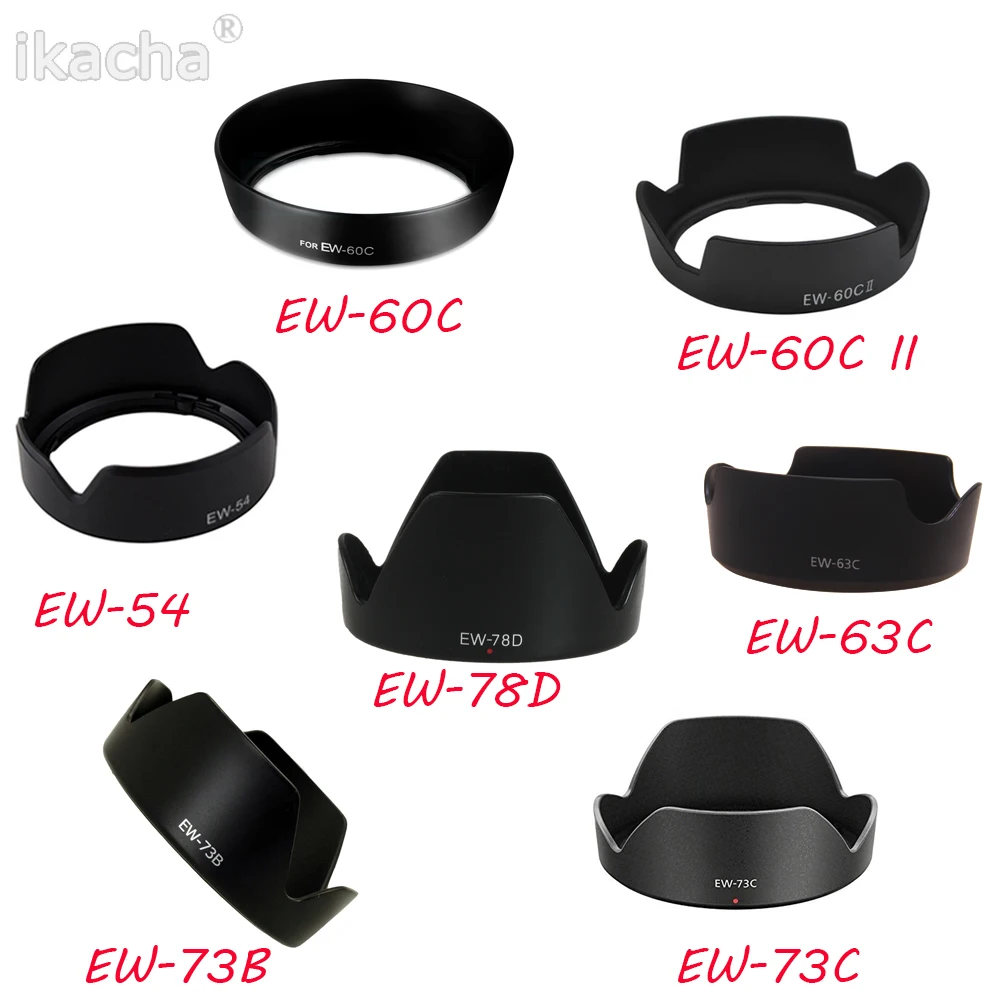 1 piece For EW-54 EW-60C EW-60CII EW-63C EW-73B EW-73C EW-78D Camera Lens Hood for Canon Lens Camera
1 piece For EW-54 EW-60C EW-60CII EW-63C EW-73B EW-73C EW-78D Camera Lens Hood for Canon Lens Camera