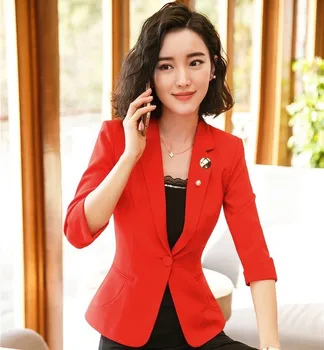 2019 Spring Summer Half Sleeve Formal Blazers and Jackets Coat Elegant Red Women Business Office Work Wear Tops Outwear
2019 Spring Summer Half Sleeve Formal Blazers and Jackets Coat Elegant Red Women Business Office Work Wear Tops Outwear