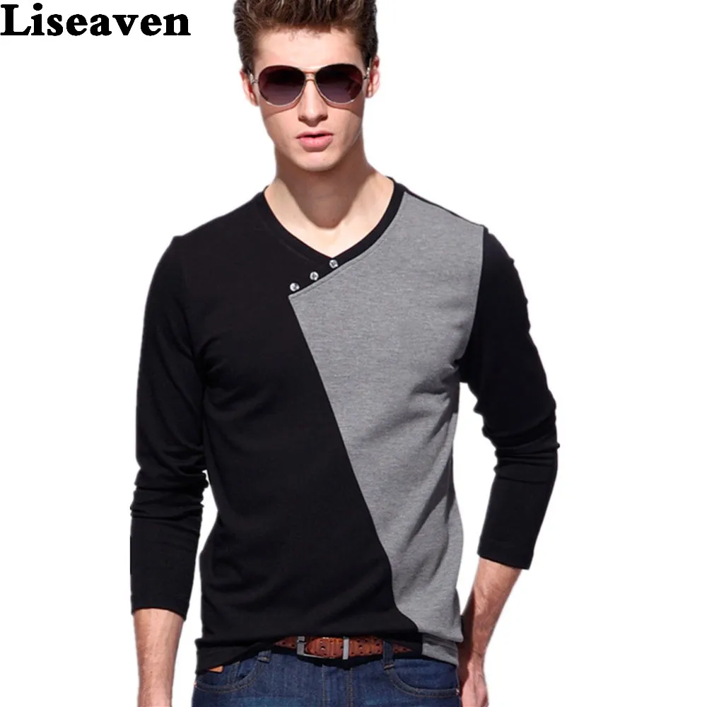 Liseaven Fashion New Mens Casual Shirts Long Sleeve Contrast Color Men's T-Shirt Tops Tee for Men Clothing
Liseaven Fashion New Mens Casual Shirts Long Sleeve Contrast Color Men's T-Shirt Tops Tee for Men Clothing