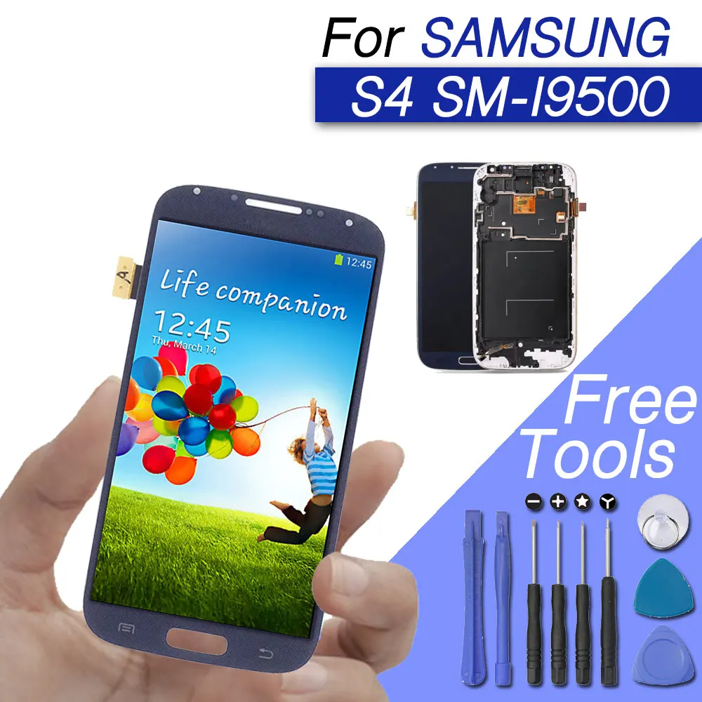 Replacement lcd screen for samsung S4 lcds with frame for galaxy s4 display screen sutitable GT-i9505 i9500 i9505 i9506
Replacement lcd screen for samsung S4 lcds with frame for galaxy s4 display screen sutitable GT-i9505 i9500 i9505 i9506
