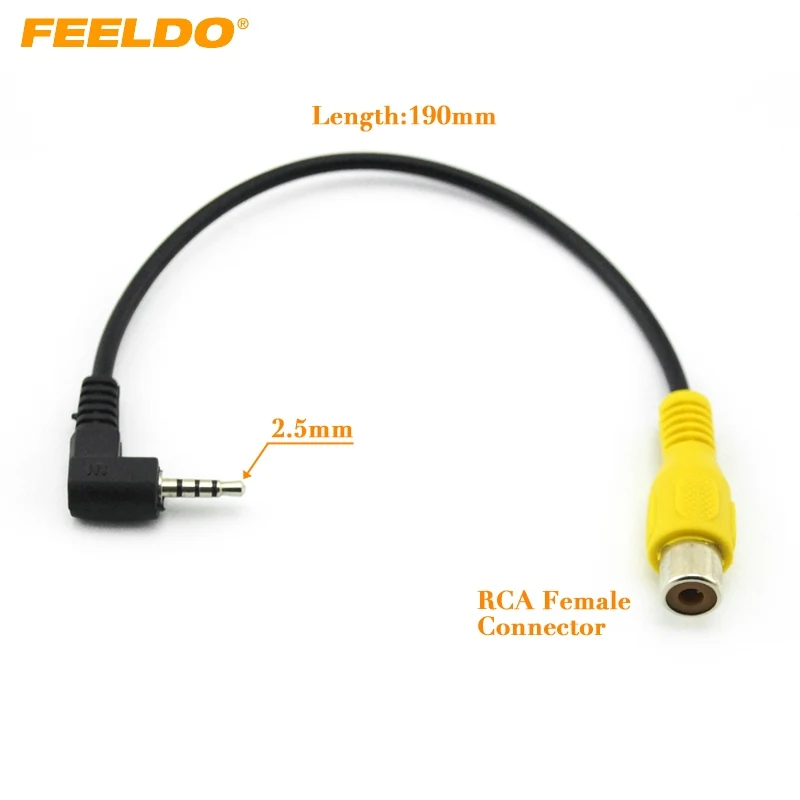 FEELDO 2.5mm Adaptor 190mm Length TRS Plug to RCA Female Adaptor for GPS Video Input #1488
FEELDO 2.5mm Adaptor 190mm Length TRS Plug to RCA Female Adaptor for GPS Video Input #1488