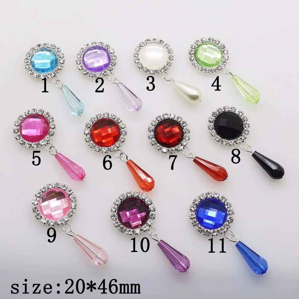 Wedding dress accessories 10Pcs 46*20mm Round pendant Diy jewelry Accessories rhinestones Acrylic pedestal embellishments caps
Wedding dress accessories 10Pcs 46*20mm Round pendant Diy jewelry Accessories rhinestones Acrylic pedestal embellishments caps