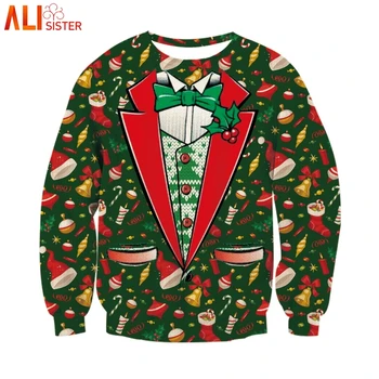 Alisister Fake 2 Pieces Sweatshirts Funny Christmas Hoodies Pullover 3d Print Party Sweatshirt Men Women Autumn Winter Tops
Alisister Fake 2 Pieces Sweatshirts Funny Christmas Hoodies Pullover 3d Print Party Sweatshirt Men Women Autumn Winter Tops