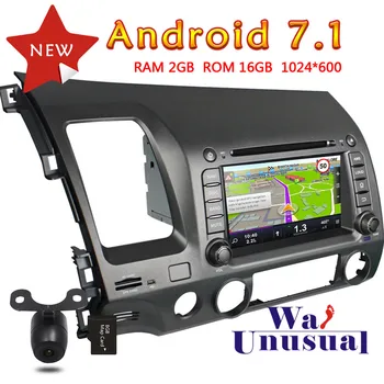 WANUSUAL 7" Quad Core 16G 2G RAM Android 7.1 GPS Navigation for Honda Civic 2006 2007 2008 2009 2010 2011 LHD with BT WIFI Maps
WANUSUAL 7" Quad Core 16G 2G RAM Android 7.1 GPS Navigation for Honda Civic 2006 2007 2008 2009 2010 2011 LHD with BT WIFI Maps