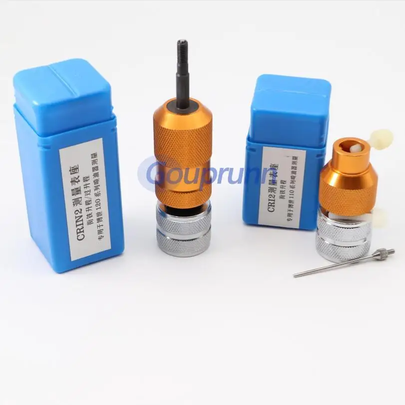 Common rail injector nozzle electromagnetic valve armature lift travel measuring seat tool for BOSSCH 110 or 120 series
Common rail injector nozzle electromagnetic valve armature lift travel measuring seat tool for BOSSCH 110 or 120 series