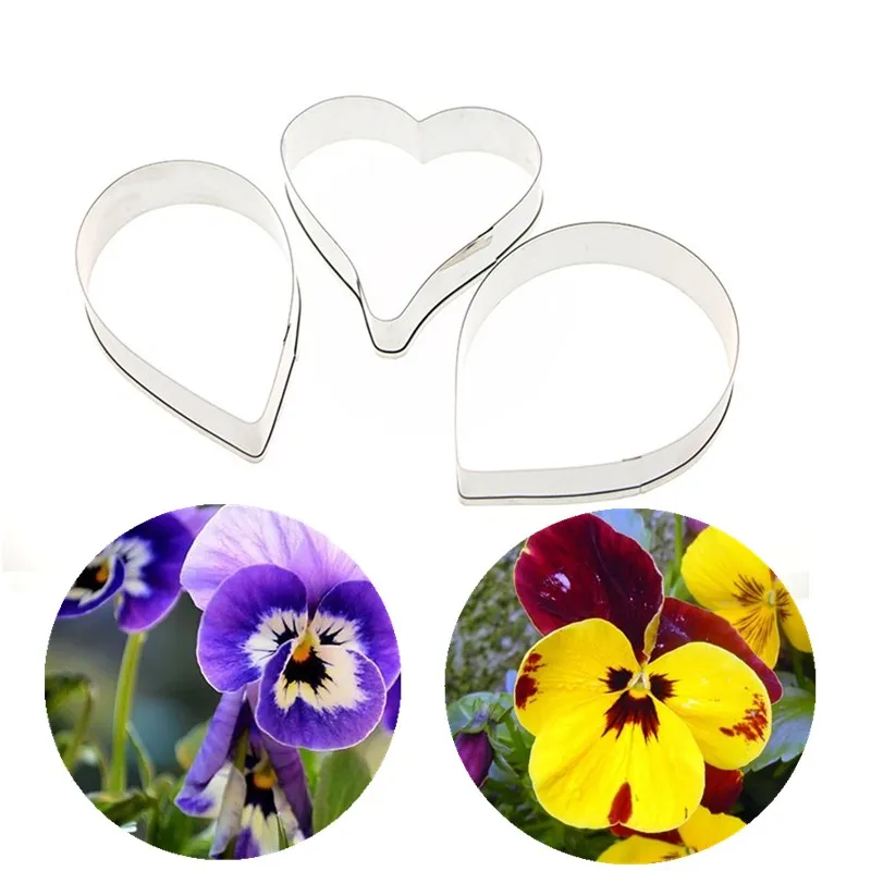 Stainless Steel British Sugar Cut Mold New Pansy Flower Petals 3 Pieces of Fondant Cakes Molds Decorated Soft Clay Tools A1211
Stainless Steel British Sugar Cut Mold New Pansy Flower Petals 3 Pieces of Fondant Cakes Molds Decorated Soft Clay Tools A1211