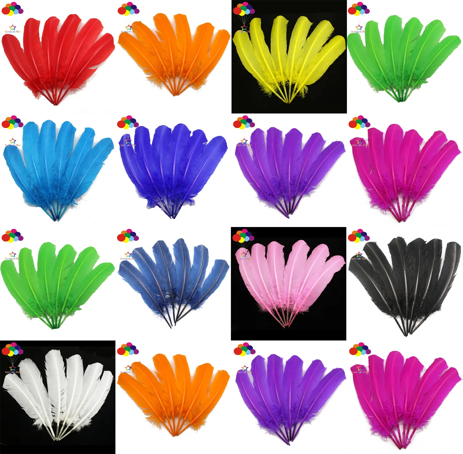 10-100pcs/lot Pure Colour 10-12inch Goose Plumes Turkey Pointers Quill Large Feathers for Fashion Decorations
10-100pcs/lot Pure Colour 10-12inch Goose Plumes Turkey Pointers Quill Large Feathers for Fashion Decorations