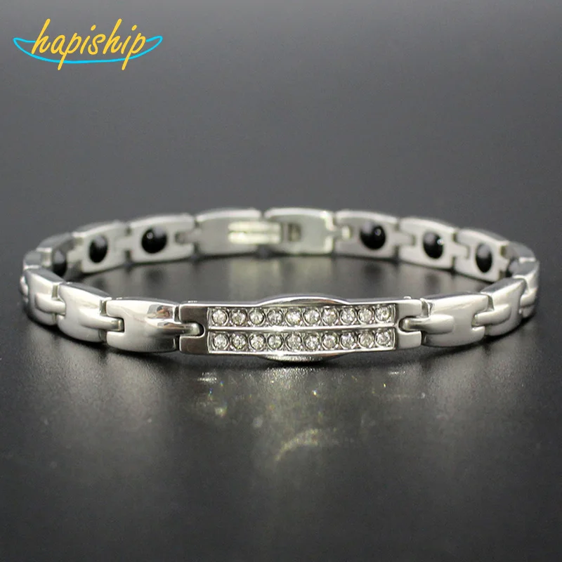 Hapiship Trendy Magnet Bracelet Bangle For Women Titanium Steel Health Care GermaniumTG4606
Hapiship Trendy Magnet Bracelet Bangle For Women Titanium Steel Health Care GermaniumTG4606