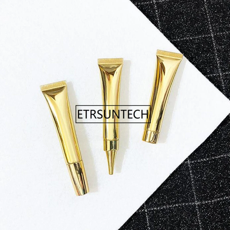New Style 10ml Empty Gold Plastic Tube Bottles Top Grade Eye Gel Empty Cosmetic Containers F1765
New Style 10ml Empty Gold Plastic Tube Bottles Top Grade Eye Gel Empty Cosmetic Containers F1765