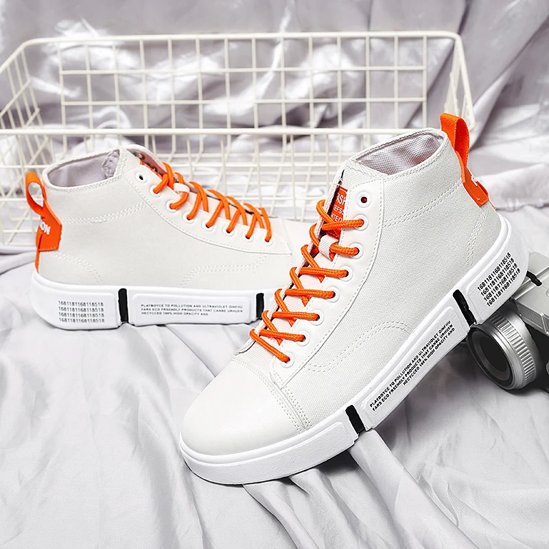 New Cool Mens Black White Canvas Shoes Vulcanized Sneakers Men Casual Canvas Boots Fashionable Casual Men Canvas Sneakers
New Cool Mens Black White Canvas Shoes Vulcanized Sneakers Men Casual Canvas Boots Fashionable Casual Men Canvas Sneakers