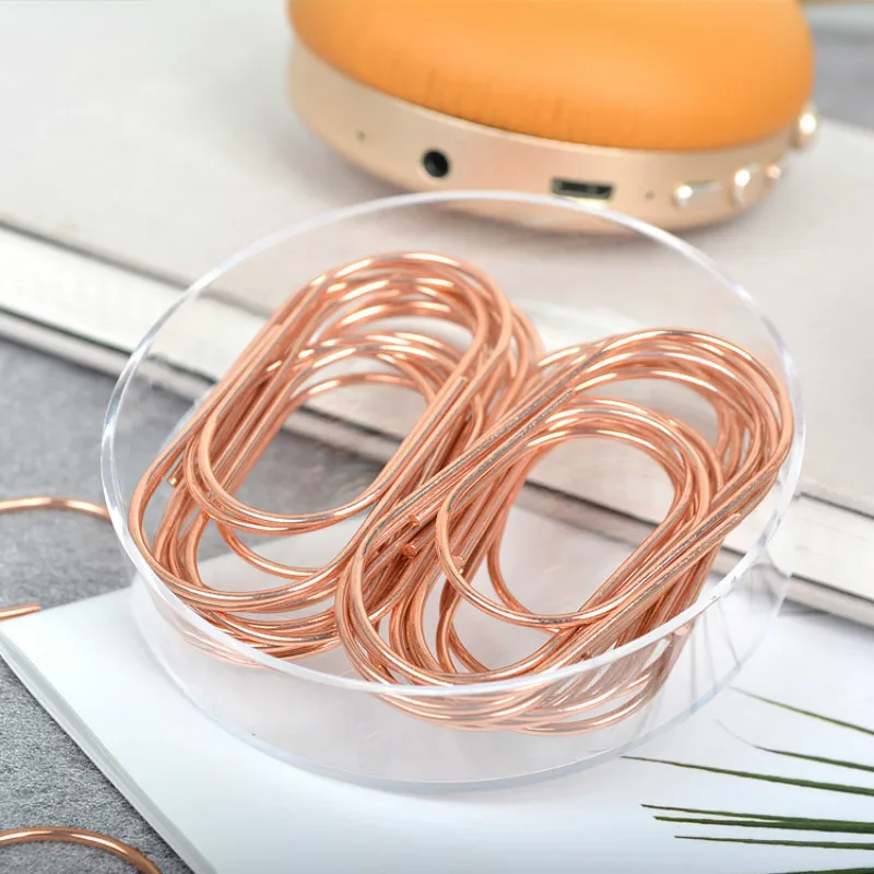 Inventions Rose Gold Fat Paper Clips Lovely Creative Pins fashion Office Accessories Paper Clip Paperclips Metal Paper Clips
Inventions Rose Gold Fat Paper Clips Lovely Creative Pins fashion Office Accessories Paper Clip Paperclips Metal Paper Clips