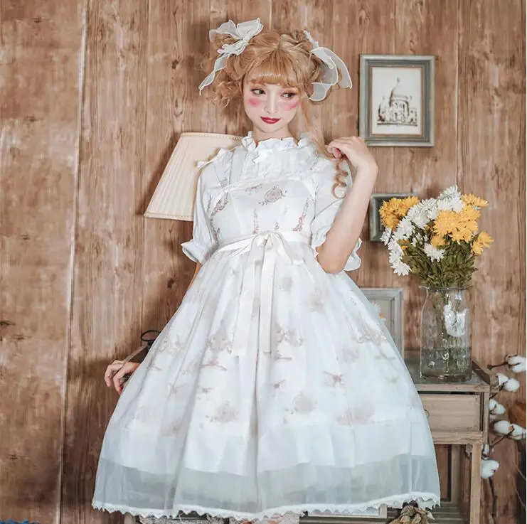 Princess sweet lolita set lantern sleeve lace lolita top+cute printing bowknot victorian dress kawaii girl gothic lolita set cos
Princess sweet lolita set lantern sleeve lace lolita top+cute printing bowknot victorian dress kawaii girl gothic lolita set cos