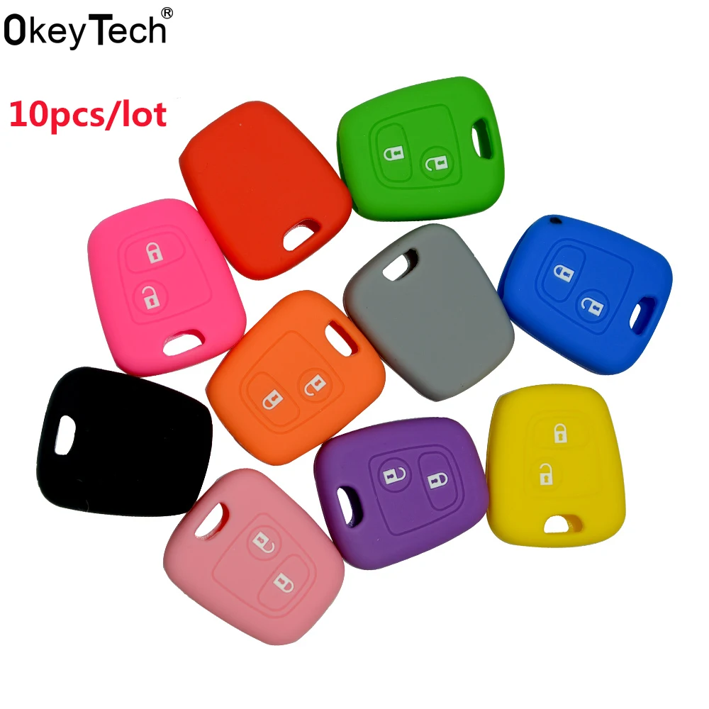 OkeyTech 10PCS/LOT silicone car key cover case shell Holder fob for Citroen Remote Key C2 C3 C4 C5 Xsara Picasso for Peugeot 206
OkeyTech 10PCS/LOT silicone car key cover case shell Holder fob for Citroen Remote Key C2 C3 C4 C5 Xsara Picasso for Peugeot 206