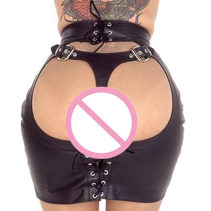 S-XXL Women Sexy Black Lace Up PVC Latex Bondage Spanking Skirt G-String Fetish Bodycon Package Hip Skirt Micro Mini Skirts
S-XXL Women Sexy Black Lace Up PVC Latex Bondage Spanking Skirt G-String Fetish Bodycon Package Hip Skirt Micro Mini Skirts