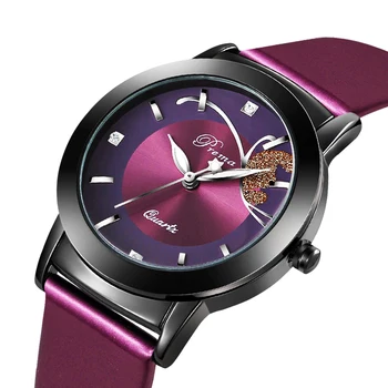 2017 Women Watches purple Leather Strap Clock Ladies Fashion Watch Bracelet Quartz Wrist Watch Butterfly relogio feminino
2017 Women Watches purple Leather Strap Clock Ladies Fashion Watch Bracelet Quartz Wrist Watch Butterfly relogio feminino