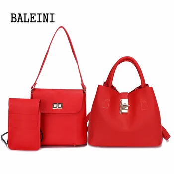 BALEINI 2018 Brand Luxury Lady Handbag 3 Pcs/set Composite Bags Set Women Shoulder Crossbody Bag Female Purse Clutch Wallet
BALEINI 2018 Brand Luxury Lady Handbag 3 Pcs/set Composite Bags Set Women Shoulder Crossbody Bag Female Purse Clutch Wallet