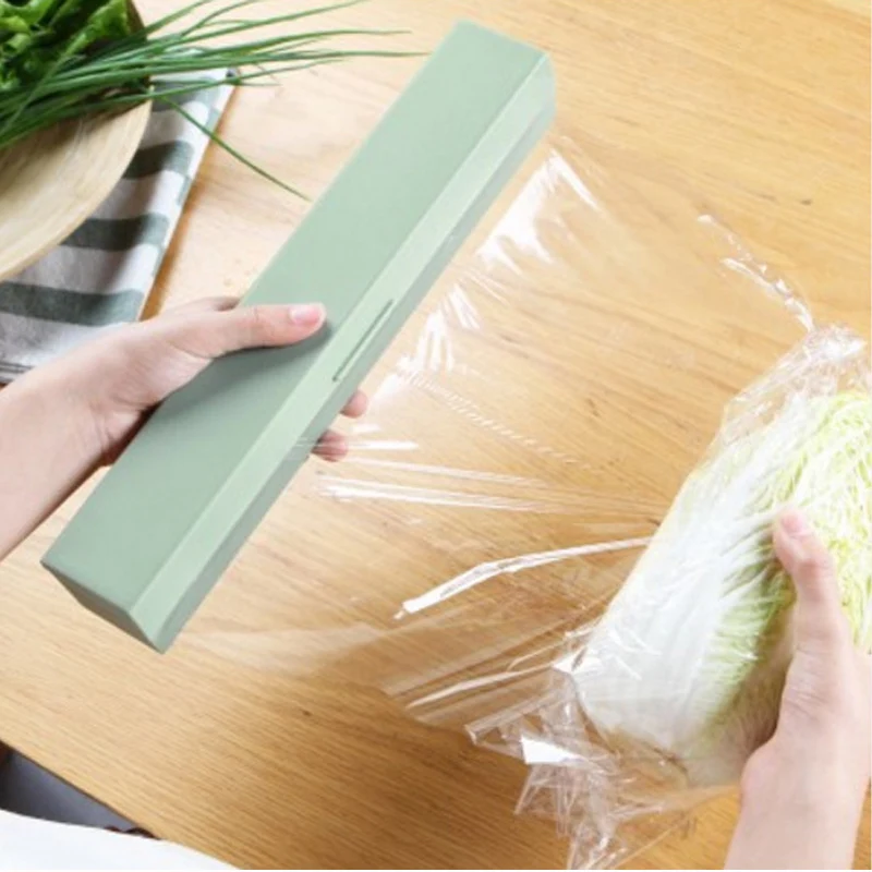 Kitchen Creative Tool Plastic Food Wrap Cling Film Dispenser Aluminum Foil Wax Paper Cutter Cutting Box 3 Colors
Kitchen Creative Tool Plastic Food Wrap Cling Film Dispenser Aluminum Foil Wax Paper Cutter Cutting Box 3 Colors