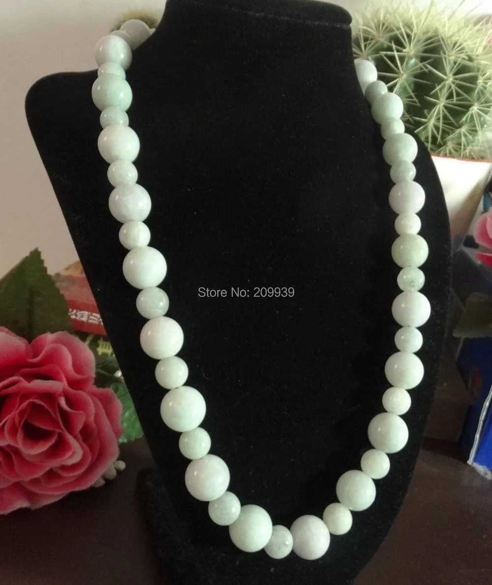 huij 00310 Light Green White Natural big and small beads A Jade Jadeite Necklace
huij 00310 Light Green White Natural big and small beads A Jade Jadeite Necklace