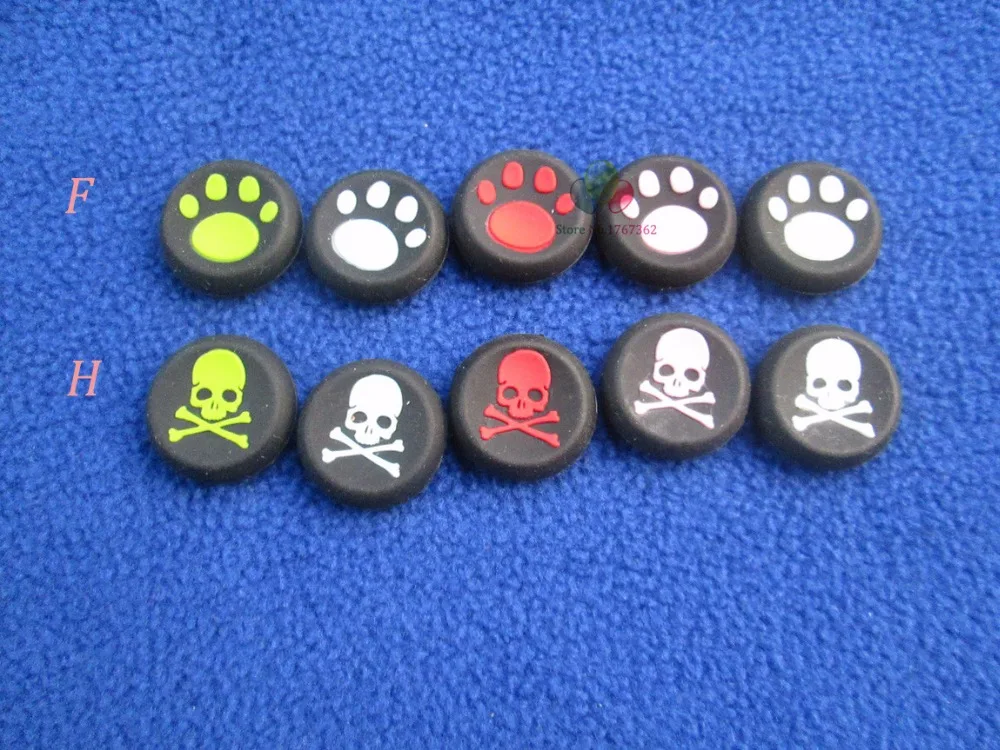 6 x Footmark Skull Head Thumb Stick Joystick Silicone Cap For Playstation 4 PS2 3 4 Analog Grip For Xbox 360 One
6 x Footmark Skull Head Thumb Stick Joystick Silicone Cap For Playstation 4 PS2 3 4 Analog Grip For Xbox 360 One