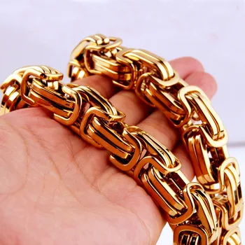 Tisnium 15mm men Byzantium bracelet stainless steel Cuba chian on hand charm male accessories simple manual fasion jewellery
Tisnium 15mm men Byzantium bracelet stainless steel Cuba chian on hand charm male accessories simple manual fasion jewellery