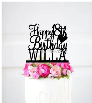 18th Birthday Cake Topper ~ Personalized Cake topper for 18th Birthday ~ Happy 18th Birthday Cake topper with name
18th Birthday Cake Topper ~ Personalized Cake topper for 18th Birthday ~ Happy 18th Birthday Cake topper with name