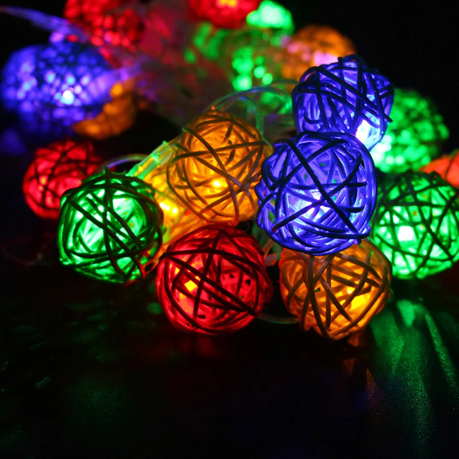 20 Luminaria Led Rattan Balls Fairy String Decorative Lights Battery Operated Christmas Outdoor Patio Garland Wedding Decoration
20 Luminaria Led Rattan Balls Fairy String Decorative Lights Battery Operated Christmas Outdoor Patio Garland Wedding Decoration