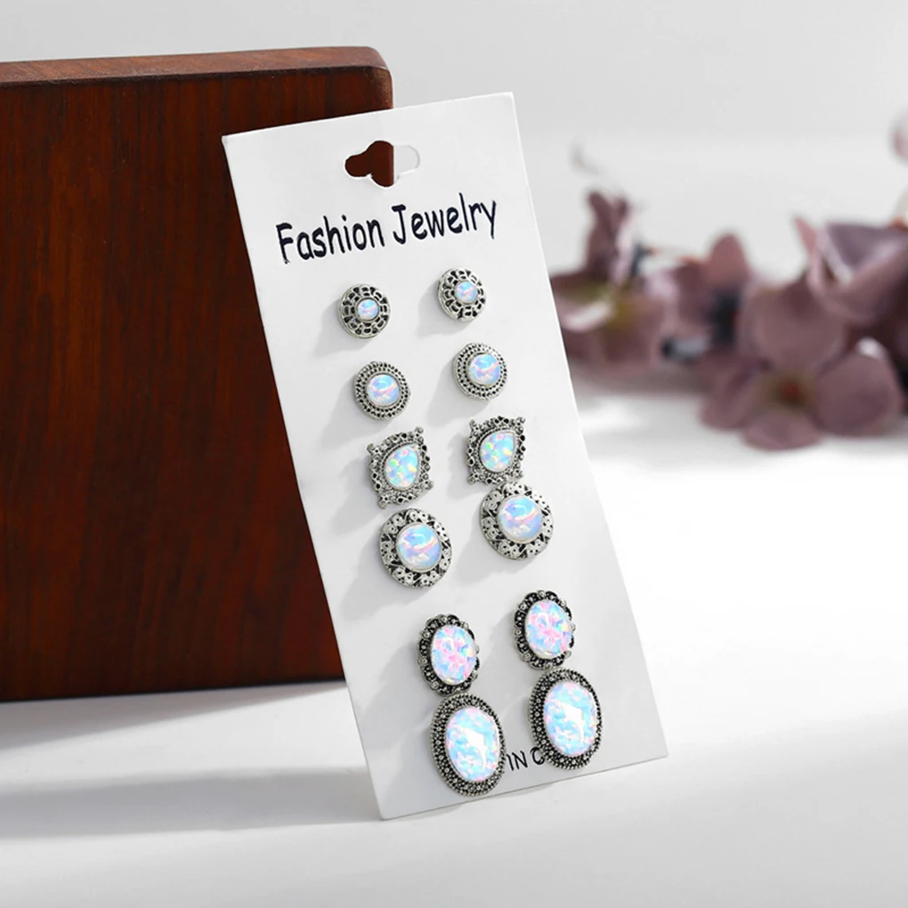 6 Pair Women Vintage Earrings Stones Ear Clip Pin Girls Alloy Stud Spike Jewelry Gift
6 Pair Women Vintage Earrings Stones Ear Clip Pin Girls Alloy Stud Spike Jewelry Gift