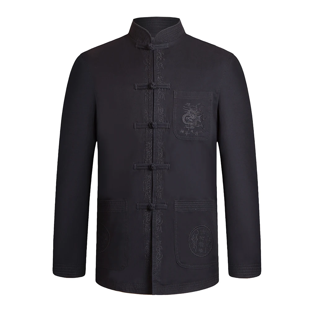 Men Tunic Coats Oriental Pattern Tunic Kong Fu Jackets Black Khaki Cotton Outerwear Mandarin Collar Ethnic Mao Coat Male Outfits
Men Tunic Coats Oriental Pattern Tunic Kong Fu Jackets Black Khaki Cotton Outerwear Mandarin Collar Ethnic Mao Coat Male Outfits
