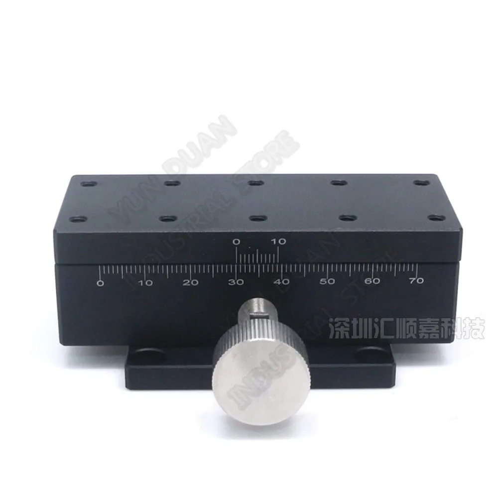 X Axis 40*90mm 30mm stroke Manual Trimming Platform Dovetail Groove Guide Stage Rack Pinion Optical Fine Tuning Sliding Table
X Axis 40*90mm 30mm stroke Manual Trimming Platform Dovetail Groove Guide Stage Rack Pinion Optical Fine Tuning Sliding Table