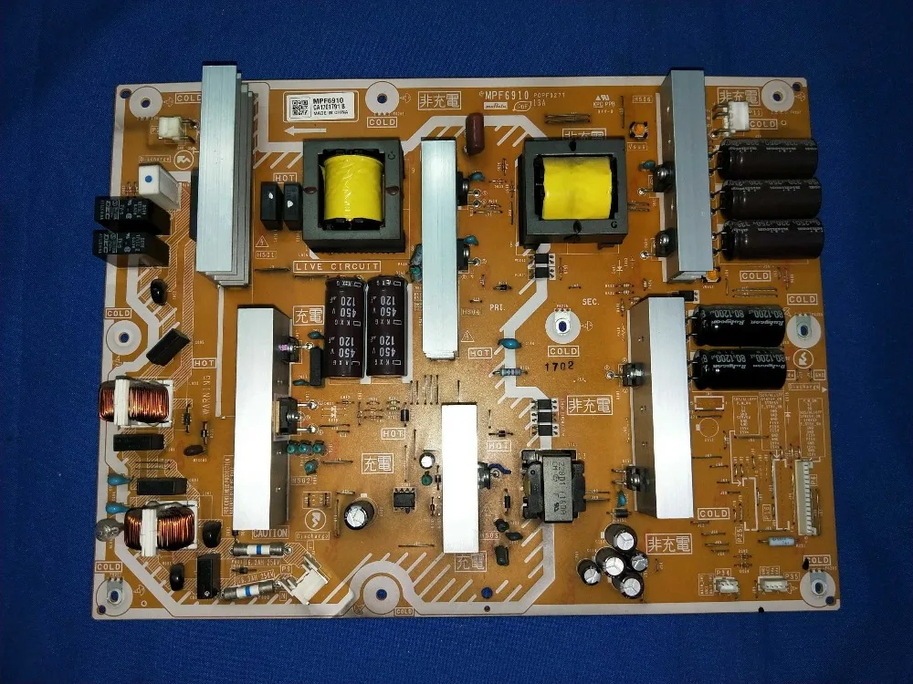 Power board MPF6910 PCPF0277 for panisonic TH-P50U30C TH-P46U30C TH-P46U33C Original used
Power board MPF6910 PCPF0277 for panisonic TH-P50U30C TH-P46U30C TH-P46U33C Original used