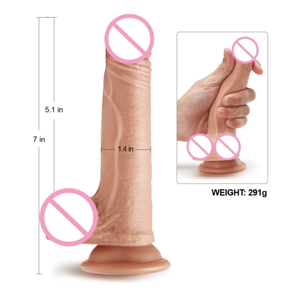 Силиконовый Фаллоимитатор На Присоске