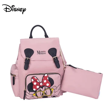 

Disney Mummy diaper bags Backpacks stroller hooks Mommy Cartoon Insulation backpack Nappy Bag for baby born with small bag