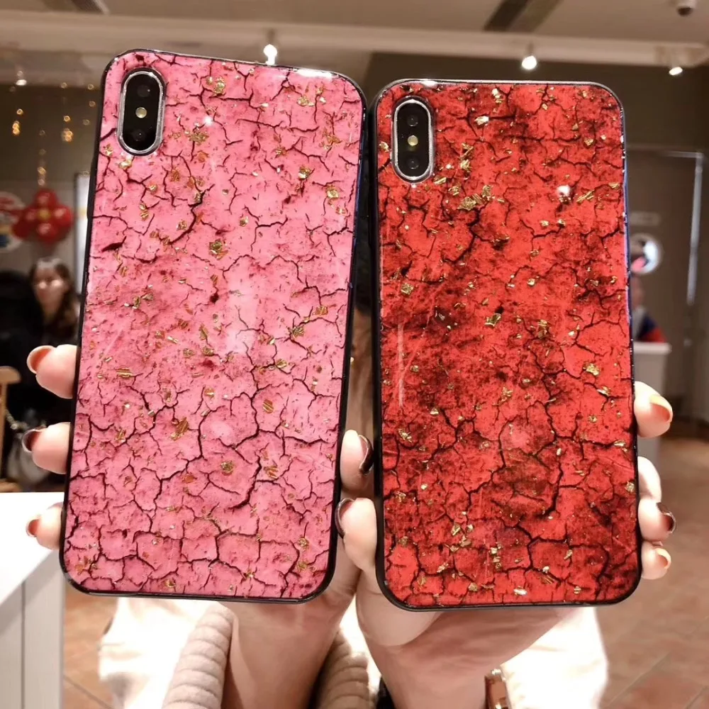 New Luxury Marble Epoxy Soil crack Pattern Girl Women Cover Capinha for iPhone 6 6S 7 8 Plus X XS XR XS Max Back Case Capa ipone
New Luxury Marble Epoxy Soil crack Pattern Girl Women Cover Capinha for iPhone 6 6S 7 8 Plus X XS XR XS Max Back Case Capa ipone