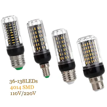 LED Bulb E27 E14 SMD 4014 lamparas LED Light 36 72 96 138Leds Lampada LED Lamp 110V Ampoule Candle Luz More Bright B22 220V
LED Bulb E27 E14 SMD 4014 lamparas LED Light 36 72 96 138Leds Lampada LED Lamp 110V Ampoule Candle Luz More Bright B22 220V