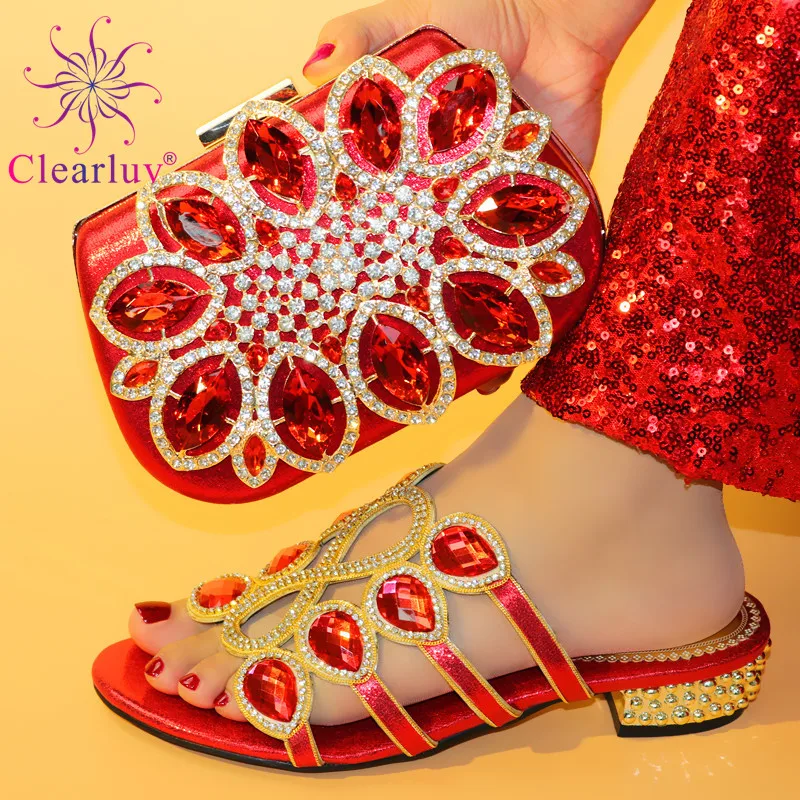 New Arrival Italian Designer Shoes and Bag Matching Set Decorated with Rhinestone African Shoe and Bag Set Nigerian Wedding Shoe
New Arrival Italian Designer Shoes and Bag Matching Set Decorated with Rhinestone African Shoe and Bag Set Nigerian Wedding Shoe