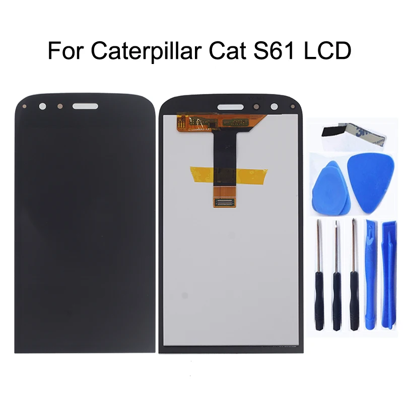 5.2 inch AAA For Caterpillar Cat S61 LCD Display Touch Screen Panel Digitizer for CAT S61 Screen lcd display Repair kit + Tools
5.2 inch AAA For Caterpillar Cat S61 LCD Display Touch Screen Panel Digitizer for CAT S61 Screen lcd display Repair kit + Tools