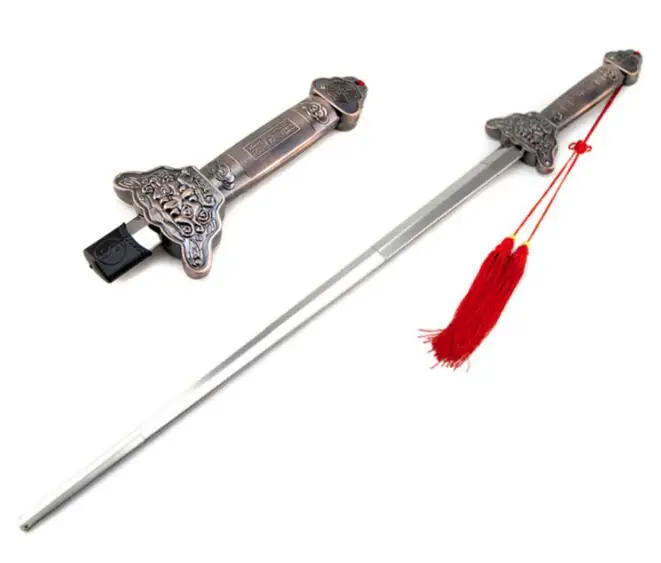 Chinese Kung Fu Tai chi extension sword Stainless steel telescopic longquan sword No edge 87.5CM 92CM
Chinese Kung Fu Tai chi extension sword Stainless steel telescopic longquan sword No edge 87.5CM 92CM
