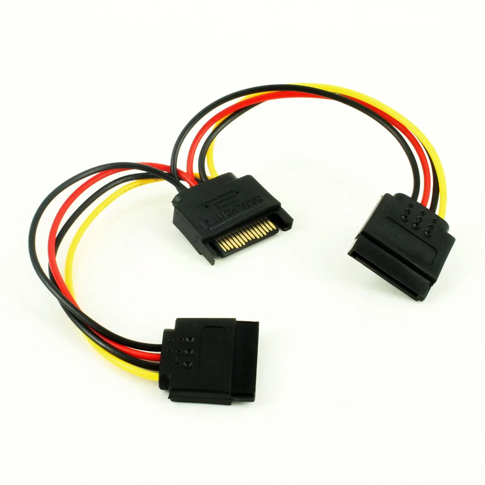 JONSNOW Wholesale 17cm SATA Male to Female 2 SATA Splitter Cable Graphics Card Power Adapter Cable
JONSNOW Wholesale 17cm SATA Male to Female 2 SATA Splitter Cable Graphics Card Power Adapter Cable