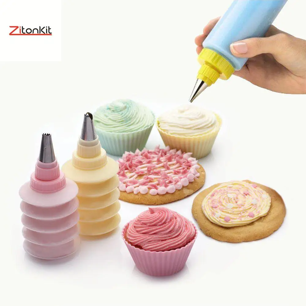 6pcs Icing Piping Nozzle Bottle Nozzles Tip Bag Set Reusable Cake Decorating Tools DIY Parsty Cupcake Fondant Dressert Mold Lace
6pcs Icing Piping Nozzle Bottle Nozzles Tip Bag Set Reusable Cake Decorating Tools DIY Parsty Cupcake Fondant Dressert Mold Lace