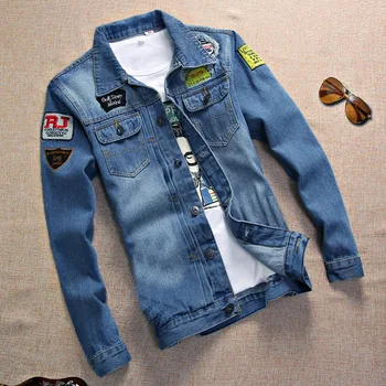 Male Cowboy Short Personality Jeans Coat Men's 2018 Men's Fashion Casual Washed Vintage Autumn Spring Appliques Jacket Outwear
Male Cowboy Short Personality Jeans Coat Men's 2018 Men's Fashion Casual Washed Vintage Autumn Spring Appliques Jacket Outwear