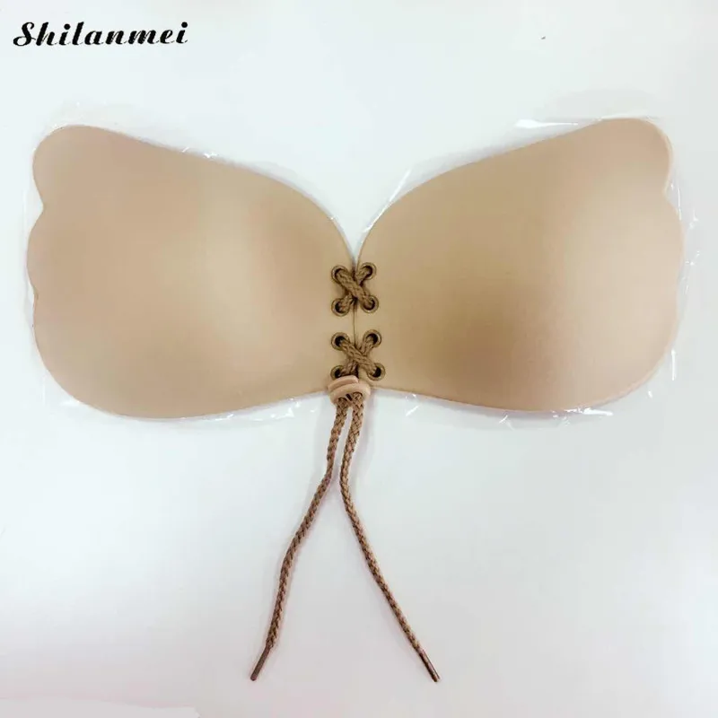 Women's Super Push Up Invisible Bra Sexy Bralette Soutien Gorge Backless Silicone Strapless Fly Bra For Women Wedding Sujetador 12