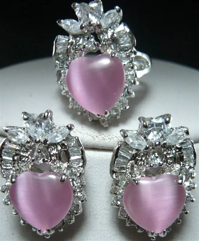 11.22 6 colors- heart pink/blue opal jade -red/blue zircon earring ring can choose Discount 35%
11.22 6 colors- heart pink/blue opal jade -red/blue zircon earring ring can choose Discount 35%